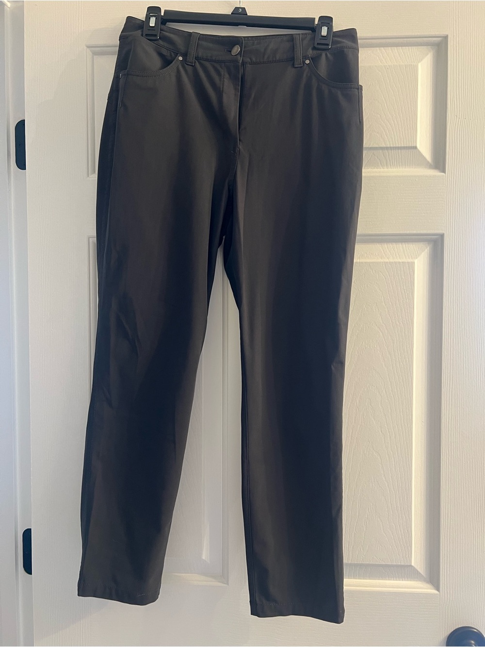 lululemon athletica Black Straight Leg Performance Trousers pants